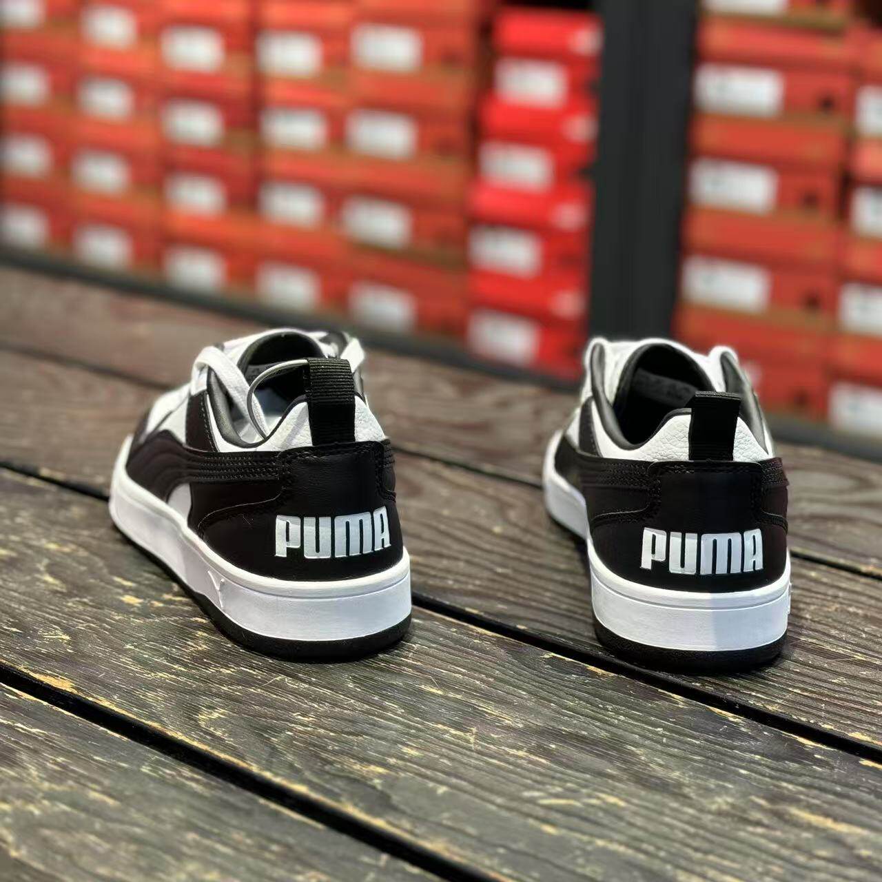PUMA彪马男女同款复古低帮轻便皮面百搭运动休闲板鞋400326-05