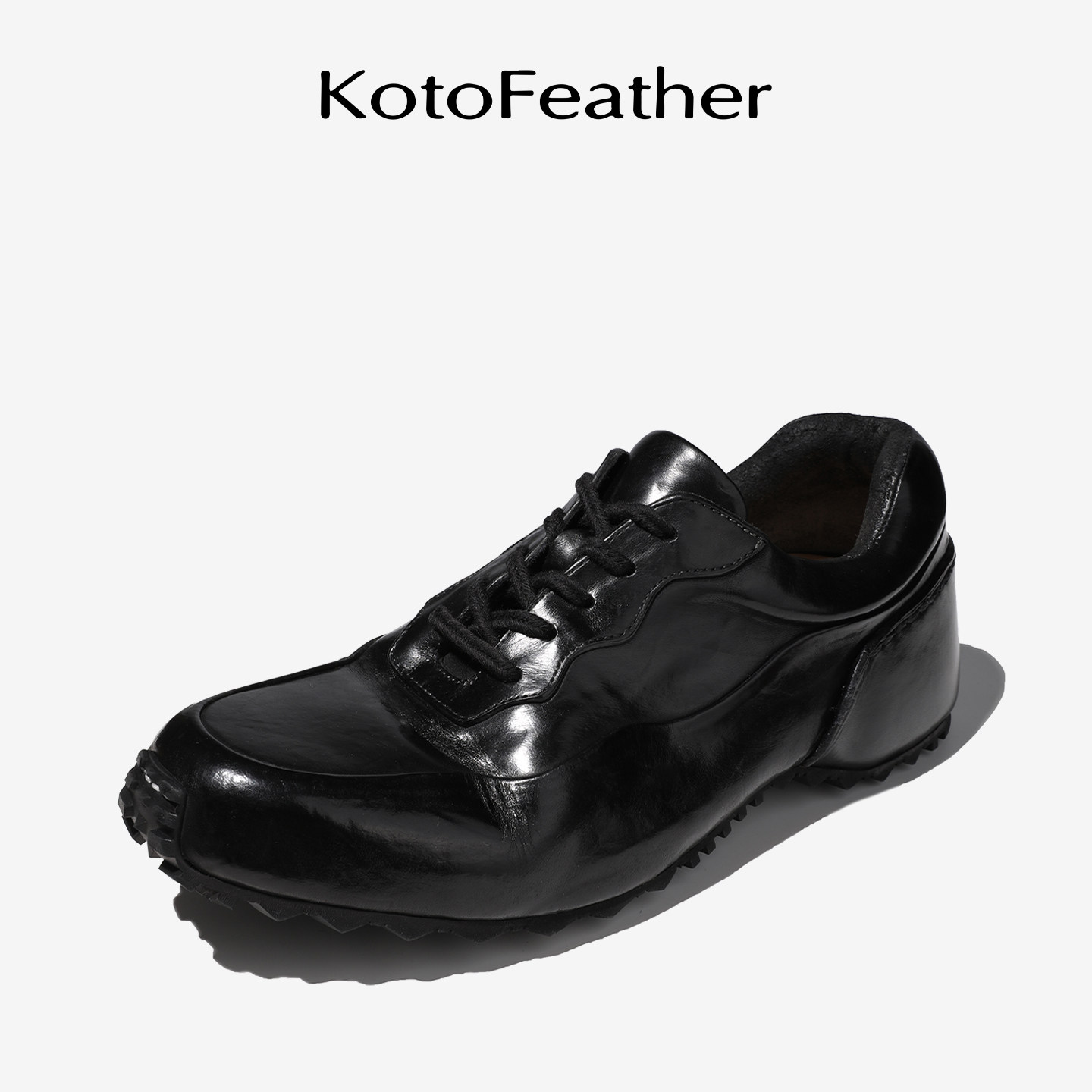 珡羽KotoFeather 手工马皮老爹鞋英伦男鞋户外运动时尚休闲鞋新款