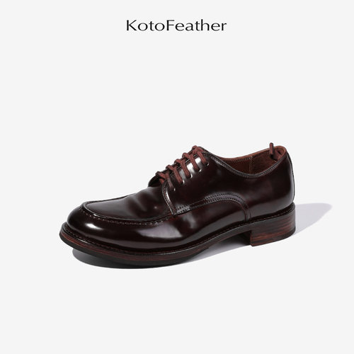 男士马臀皮手工休闲皮鞋