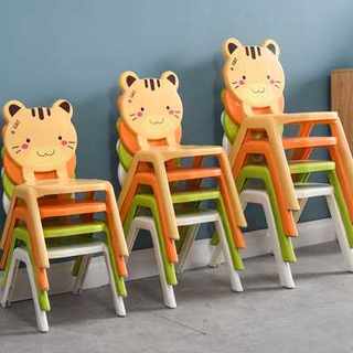 卡通加厚儿童椅子幼儿园靠背坐椅宝宝塑料餐椅小孩家用防滑小凳子