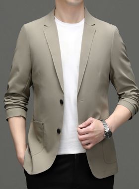 苏州墨易LineCause行由休闲男士上衣西服外套男薄款修身西装88319