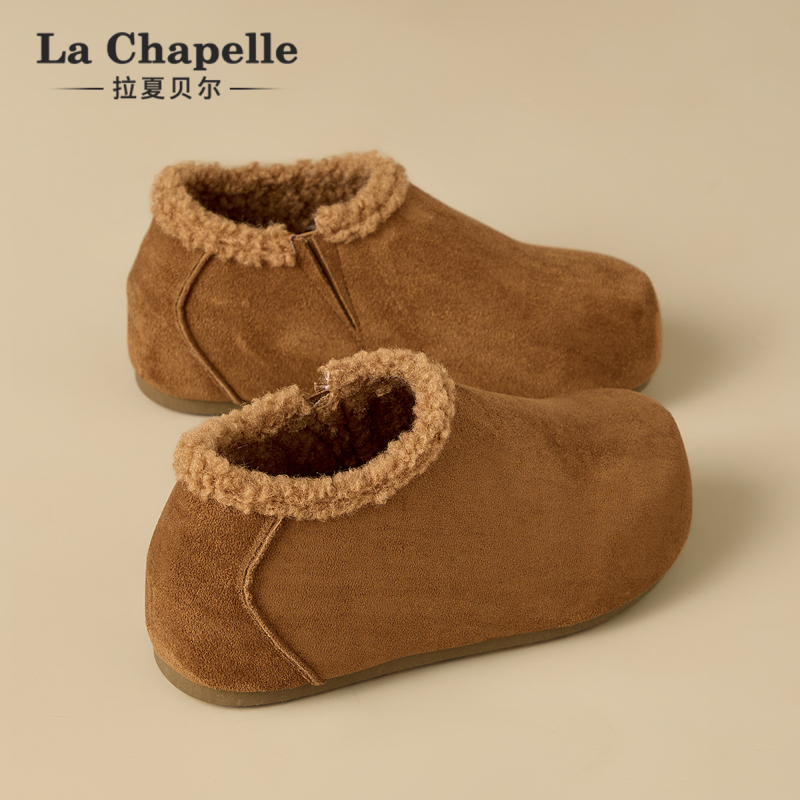 拉夏贝尔加绒勃肯鞋2025年新款