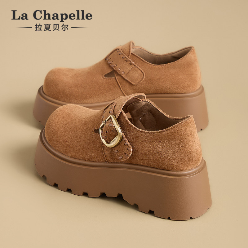 拉夏贝尔厚底勃肯鞋2025新款
