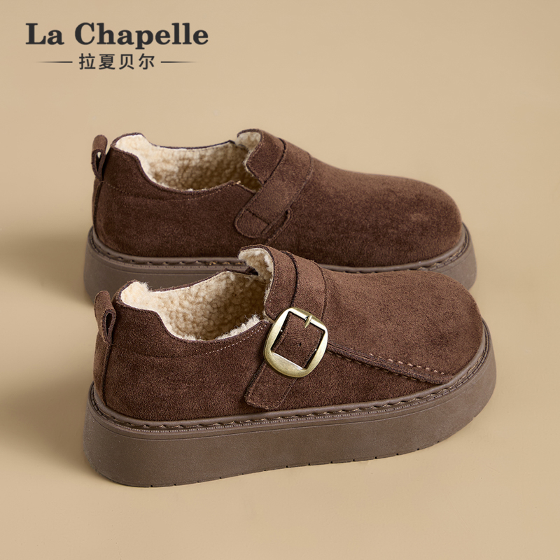 棕色加厚2025冬季新款焦糖增高