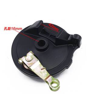 电动电瓶车110卡槽后轮毂鼓刹车制动盘盖闸皮磨擦片总成配件包邮