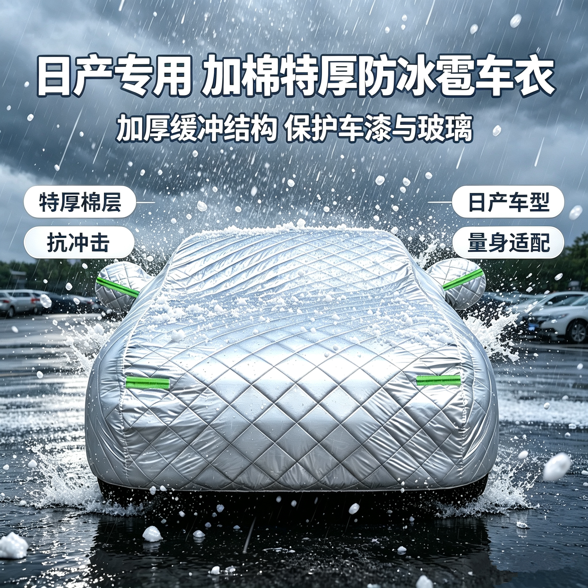 适用于日产新经典轩逸逍客奇骏天籁车衣车罩防晒防雨加厚棉防冰雹