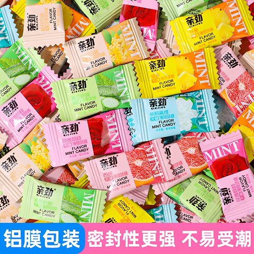 花香果味无糖薄荷味糖0糖0脂糖果
