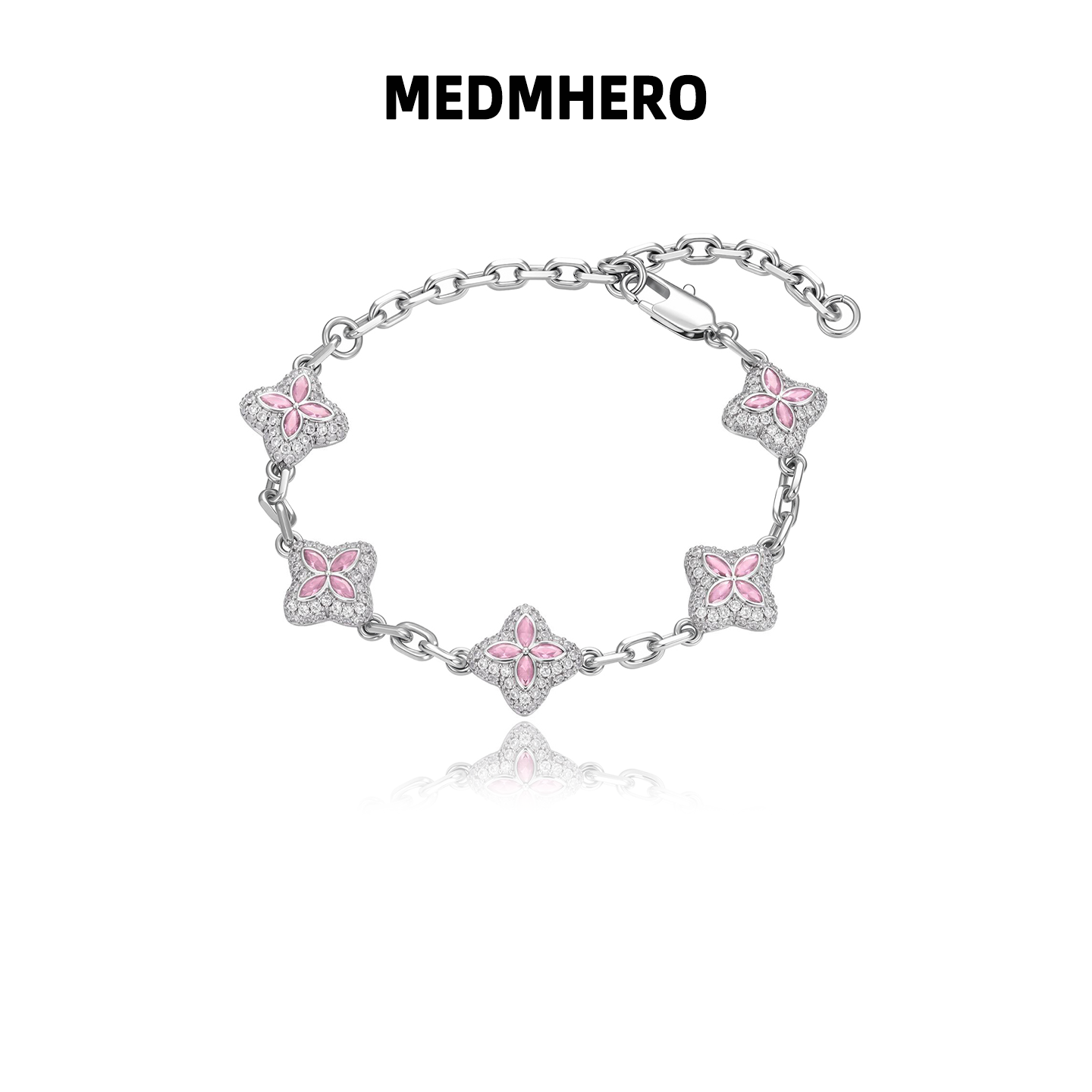 四叶草银手链轻奢精致情侣手饰