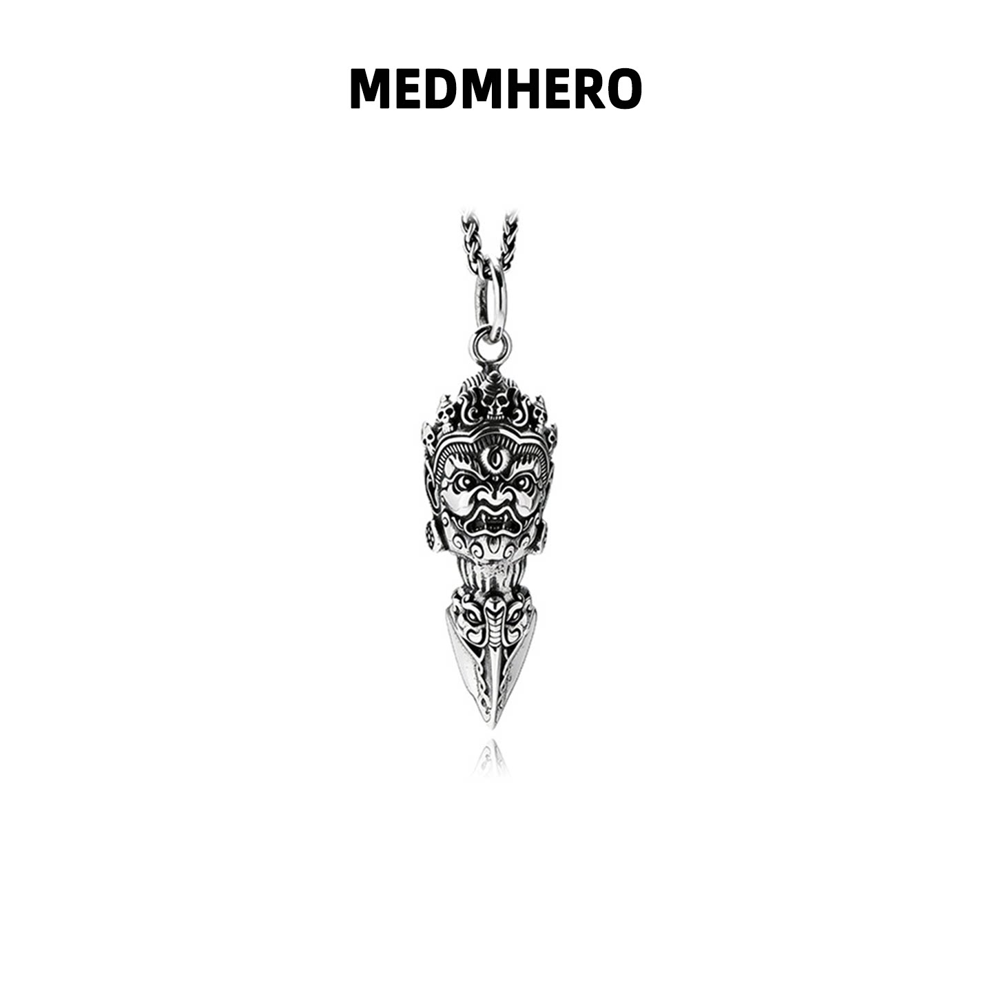 MEDM HERO吾岸樊霄同款四面佛吊坠男款降魔项链送男友生日礼物