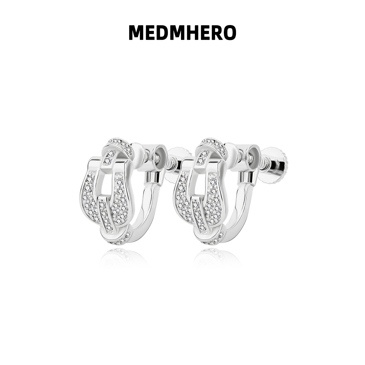 马蹄扣满钻个性潮轻奢高级感耳夹