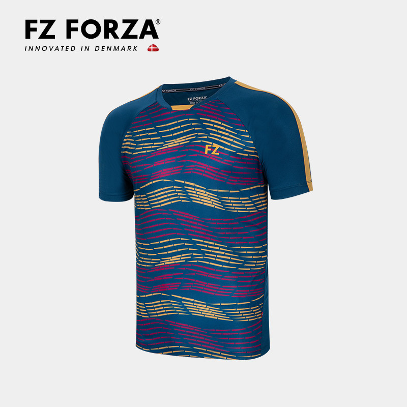 FZFORZA羽毛球服正品中性款运动跑步短袖针织T恤 FZ_PR2506M