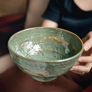 〖复古怀旧高脚碗〗加厚米线碗特色陶瓷面碗拌饭碗老式海碗