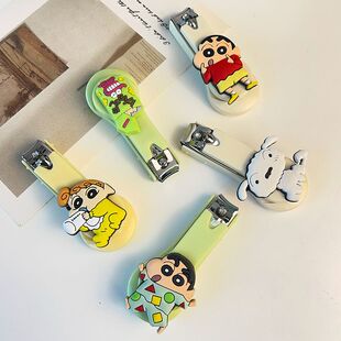 蜡笔小新指甲剪ins高颜值指甲刀学生便携式指甲钳卡通创意指甲剪