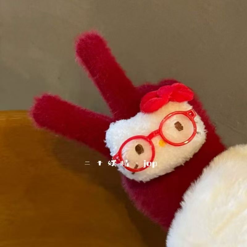 helloKitty护指手套女防寒保暖