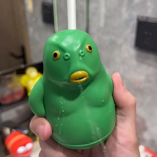 抖音爆款 丑萌绿头鱼水枪创意整蛊解压滋水枪沙滩戏水鼻涕户外玩具