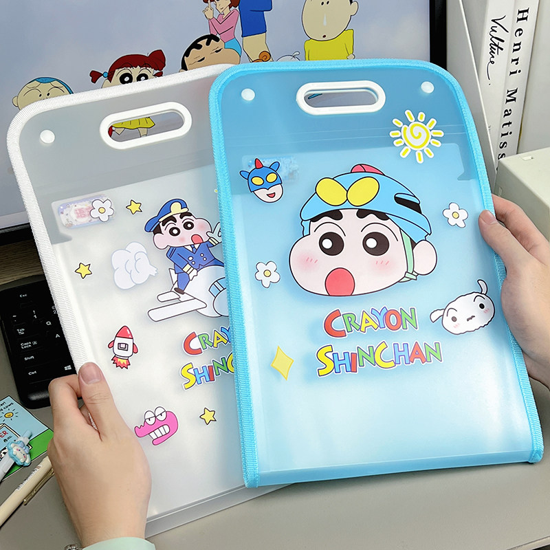 2024新款A4手提文件夹高颜值大容量风琴包学生专用试卷收纳册资料