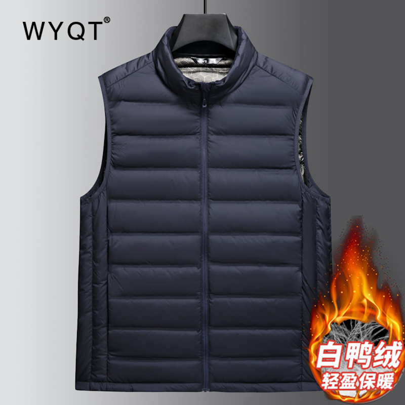高端立领羽绒马甲男秋冬保暖背心