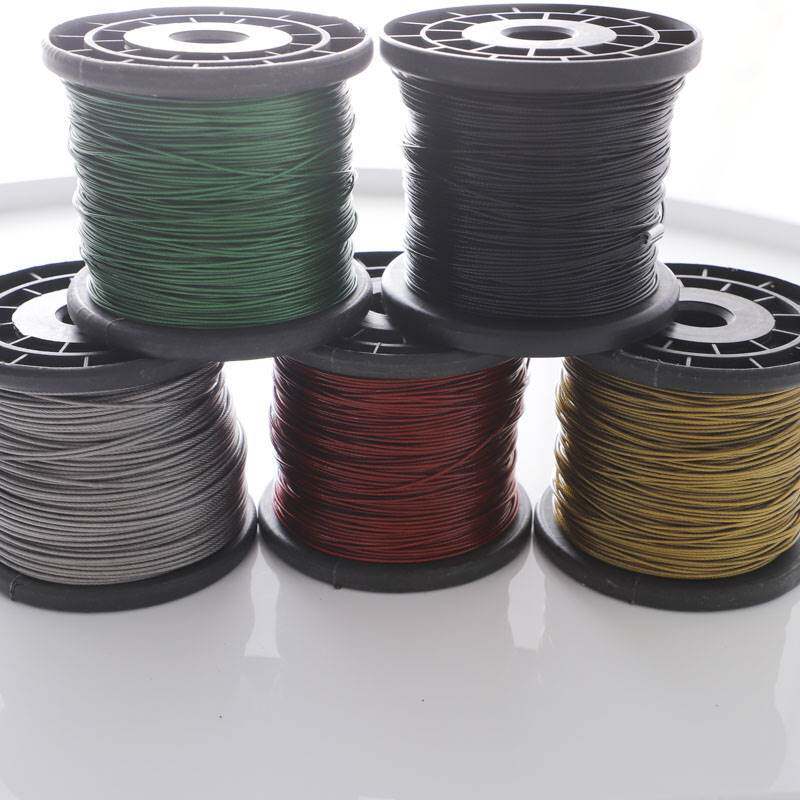 如意年华不锈钢304金色包胶钢丝绳手工饰品串绳鱼线海钓线细软包