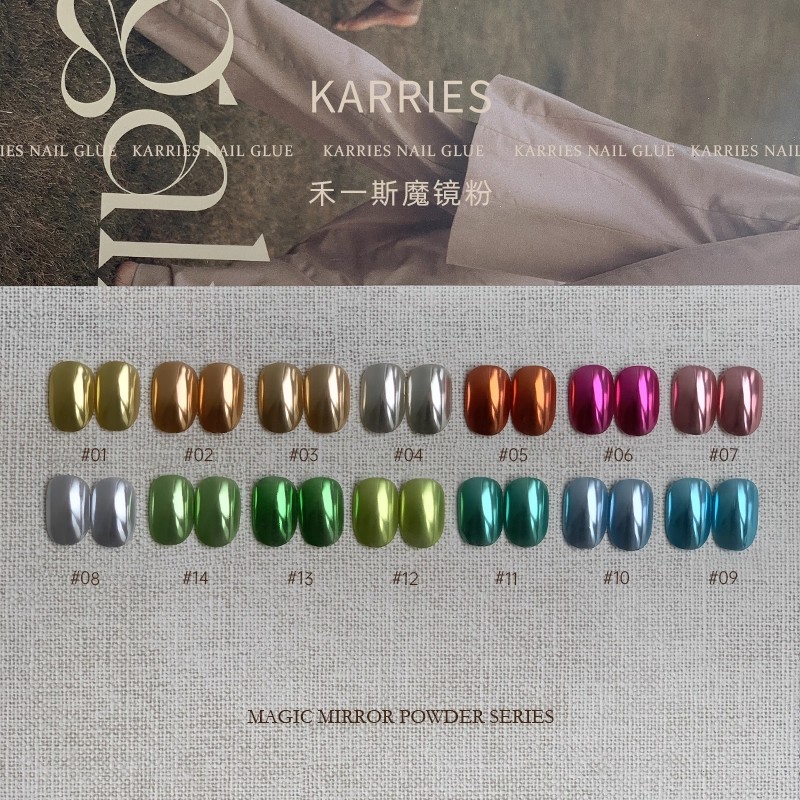 网红同款魔镜粉2025新款美甲饰品镜面复古香槟金古镜面美甲店专用