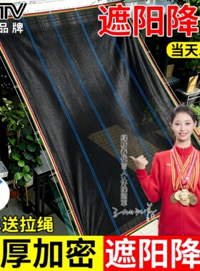 遮阳网加密加厚抗老化防晒网隔热网户外植物阳台黑色太阳网遮阳网