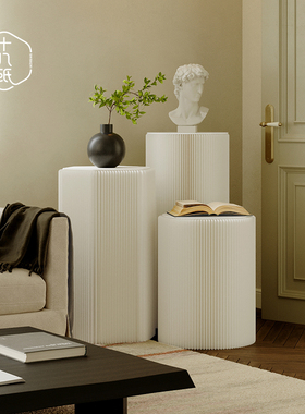 十八纸棱柱展架置物架展会活动办公陈列架棱环展示架储物展台圆柱