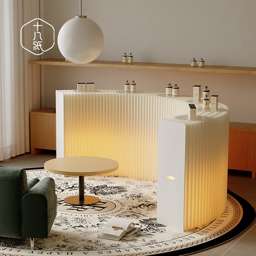 十八纸可发光展示柜极简可收纳