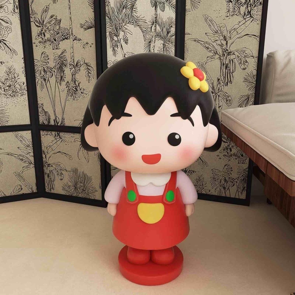 樱桃小丸子客厅沙发边几茶几桌子电视柜落地床头柜装饰品落地摆件