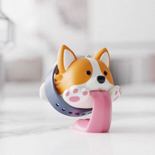 适用于苹果手表充电器支架可爱舔狗招财潮玩底座iwatch9高颜值