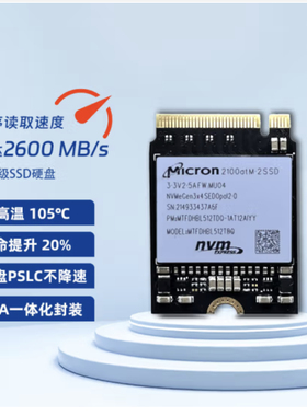 镁光2230M.2固态SSD硬盘2100AT2400/2450/2500适配surface掌机