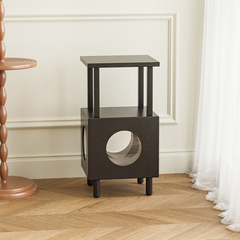 早迟复古风实木餐边柜家用储物柜