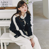 Letter 休闲棒球服女简约百搭通勤夹克外套 新款 from moon2024春季