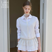 Letter 收腰氛围女裙 新款 from moon波点荷叶公主连衣裙2025春季