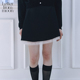 Letter 甜美通勤半身裙 复古叠层网纱短裙女2024春款 from moon法式