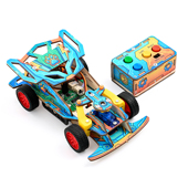 科学实验遥控赛车DIY拼装 儿童科学实验教育机器人手工制作套件