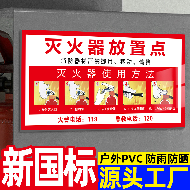 【升级耐用】消防栓贴纸