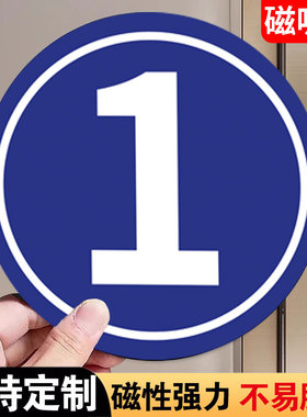 磁吸数字贴号码牌编号贴纸牌机械设备编号牌储物柜磁性号牌仓库大门座位号更衣柜橱子序号亚克力车间牌号定制