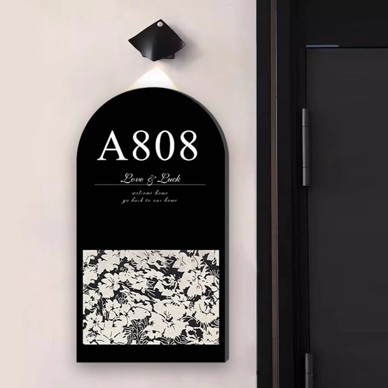 高级感轻奢创意入户门牌