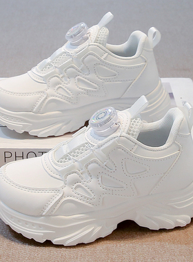 ABC Fans女童小白鞋2025春秋新款中大童软底跑步鞋儿童时尚运动鞋