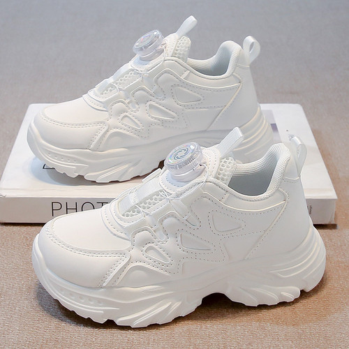 ABC Fans女童小白鞋2025春秋新款中大童软底跑步鞋儿童时尚运动鞋