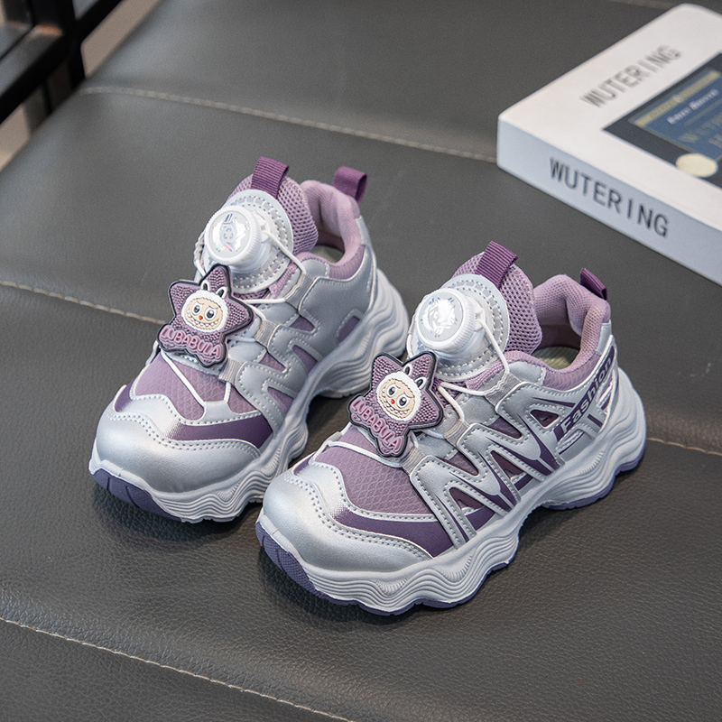 ABC Fans女童运动鞋卡通休闲鞋2025秋冬新款儿童时尚软底老爹鞋男