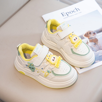 ABC Fans女童鞋拉布布板鞋2025春秋新款小女孩时尚休闲鞋运动鞋女