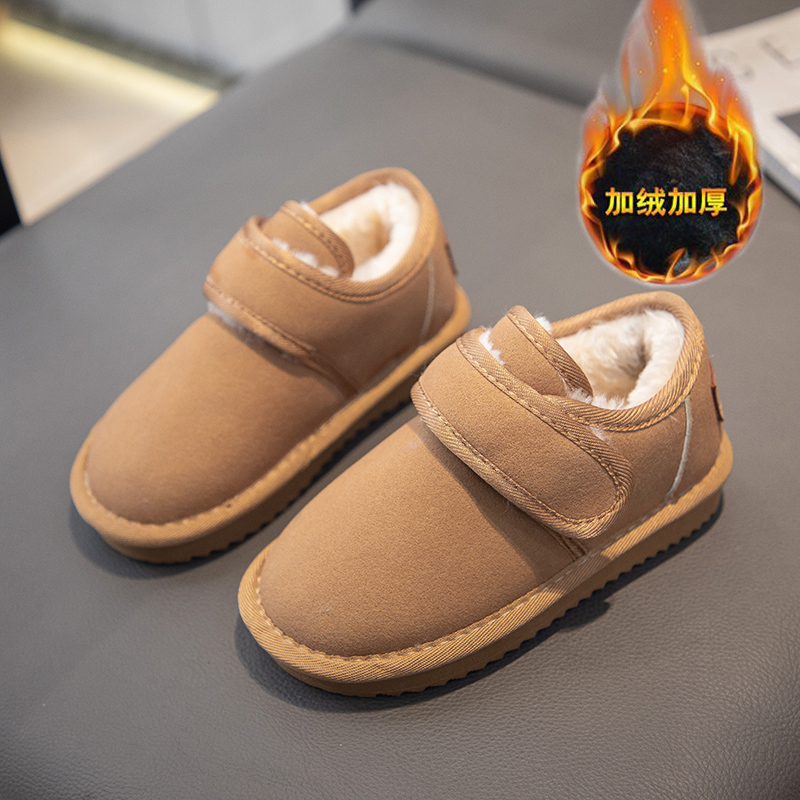 ABC Fans女童棉鞋2025冬季新款儿童鞋子加绒加厚小女孩保暖宝宝鞋