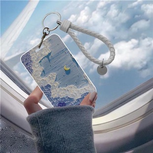 饭卡卡套高中生高颜值ins防丢失简约校牌保护壳学生证件校园卡套