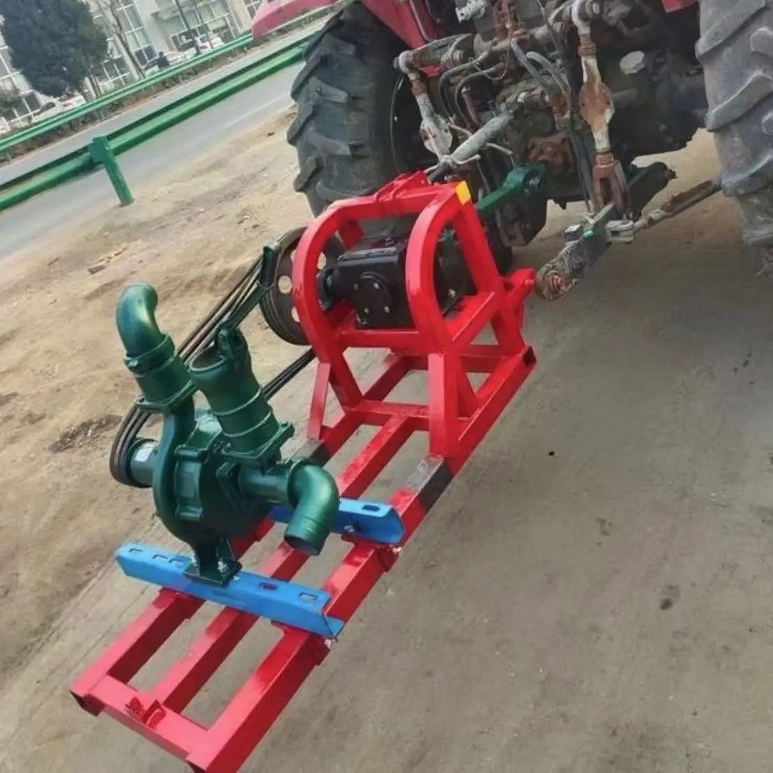 拖拉机后动力输出带水泵带发电机