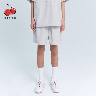 KIRSH2026男士简约风速干松紧腰短裤女夏宽松休闲户外运动五分裤