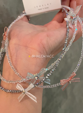 HALOkrACC韩代碎闪纱颈链