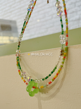 HALOkrACC韩代绿果果项链