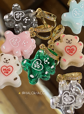 HALOkrACC亚克力小熊挂坠