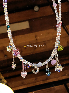 HALOkrACC韩国摇曳流星项链