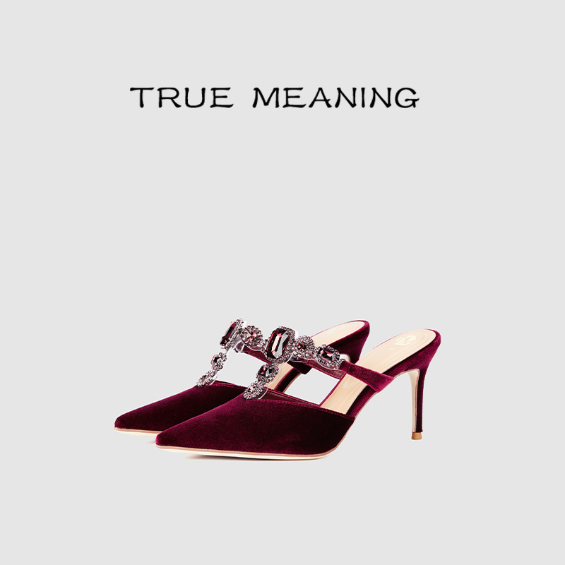 TrueMeaning包头半拖穆勒鞋异域
